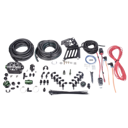 Radium Port Injection FST Install Kit w/Black DMR - Ford Focus EcoBoost LW/LZ 13-18