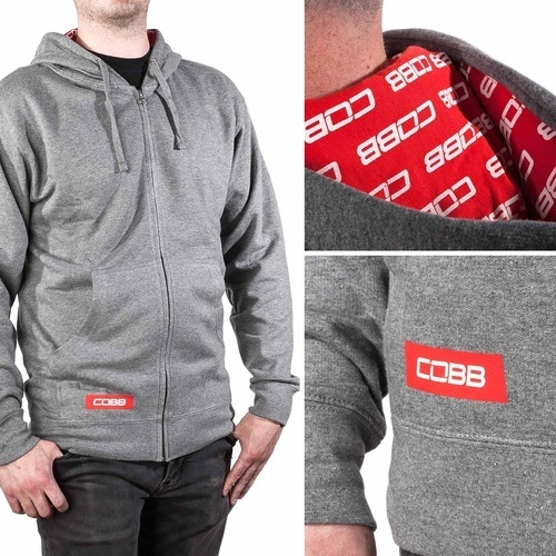 Cobb Tuning Grey Zip Hoodie